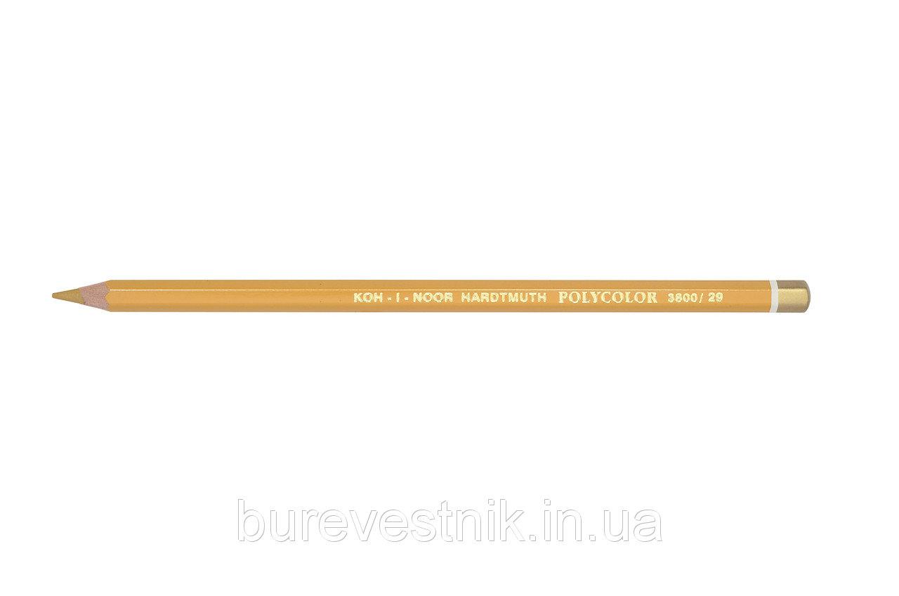 Олівець художній "Kooh-i-Noor" POLYCOLOR 3800/29 light ochre/охра світла, шт, фото 1