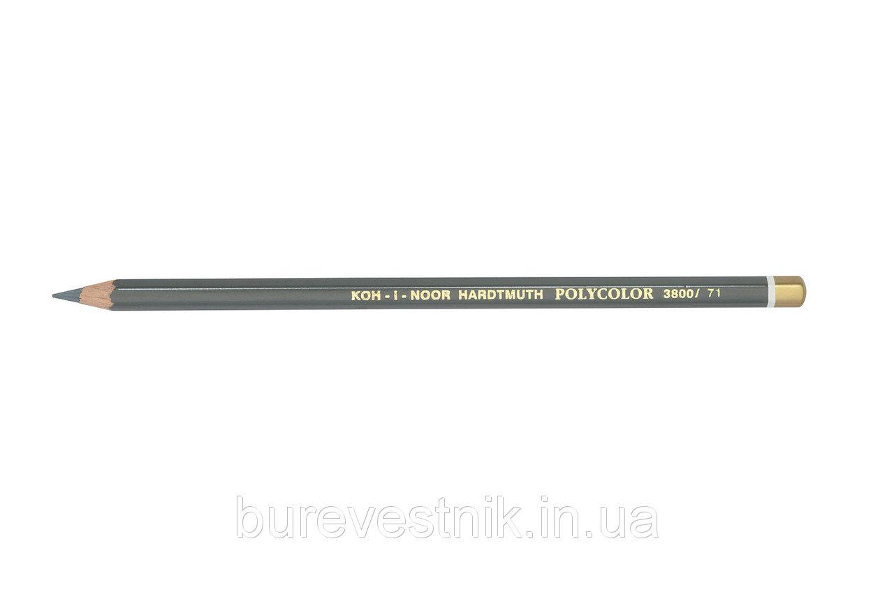 Олівець художній "Kooh-i-Noor" POLYCOLOR 3800/71 medium grey/середній сірий, шт