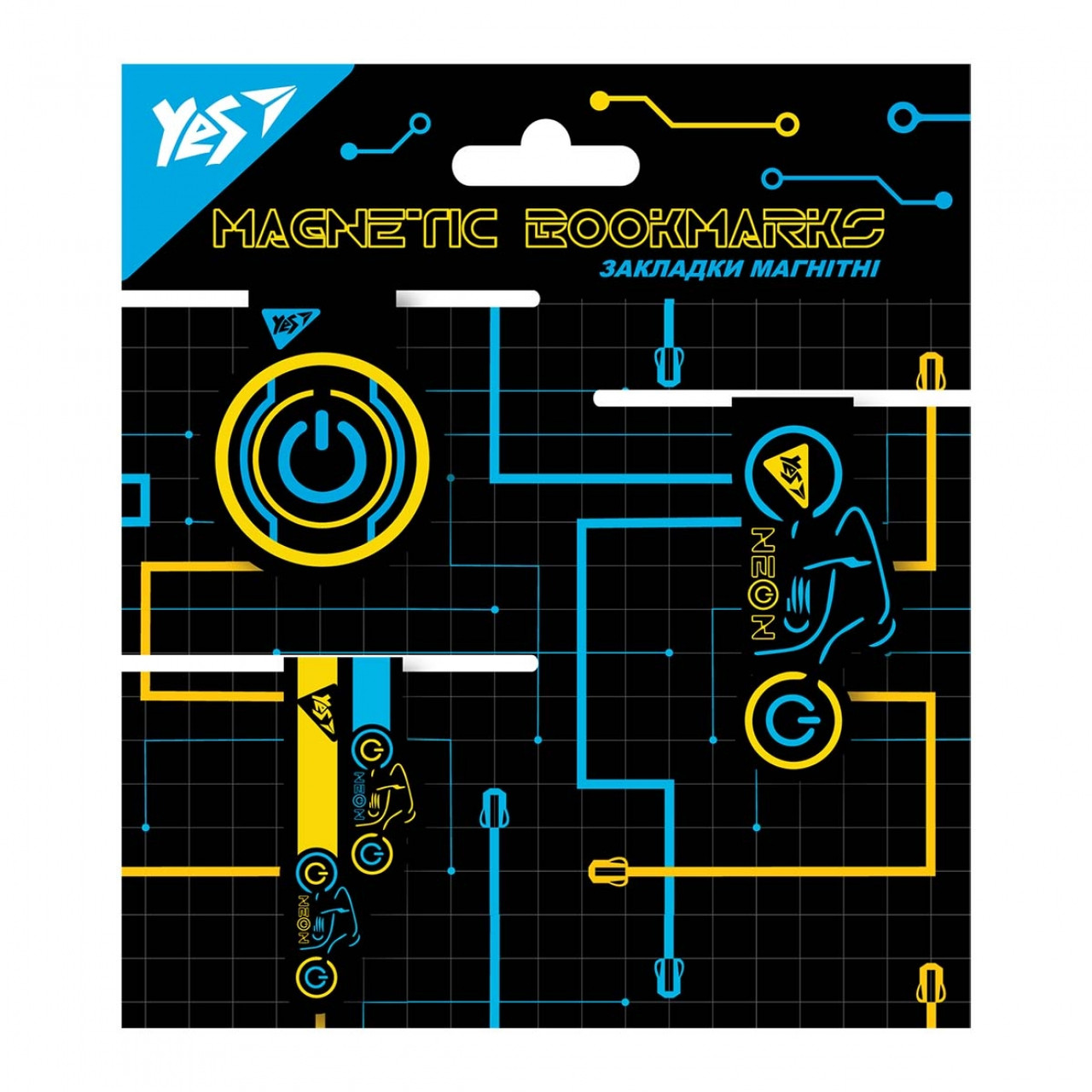 Закладки магнітні для книг 3 шт. "Yes" Ultrex, 707730, шт, фото 1