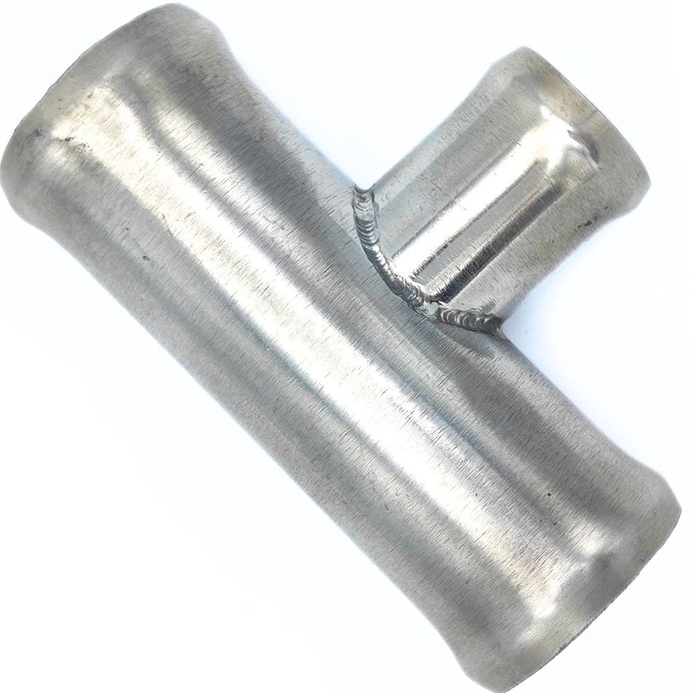 Трійник 34x25 мм тосольний з нержавіючої сталі, фото 1