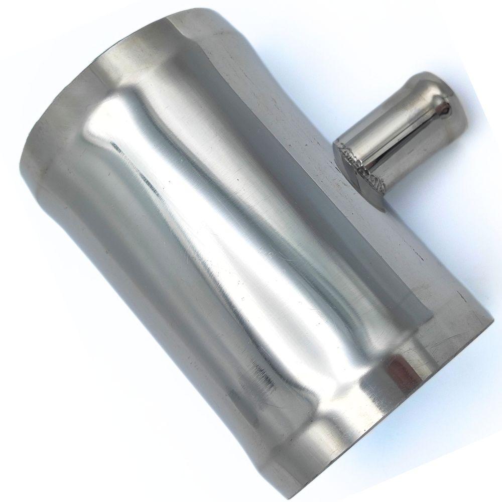 Трійник 70x20 мм тосольний з нержавіючої сталі, фото 1