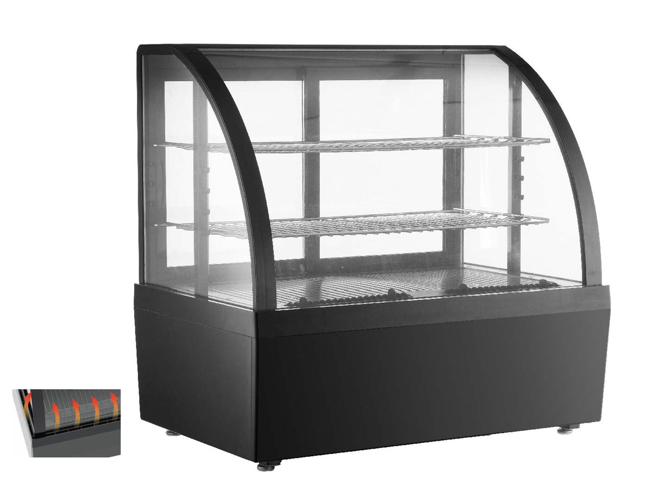 Вітрина холодильна GoodFood RTW100L3 Premium чорна