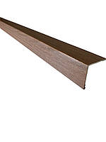 Декоративний зовнішній кут ламінований 30х30х2 мм горіх лісовий