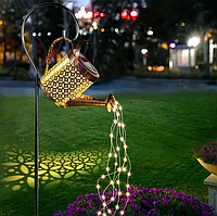 Садовий вуличний Декоративний підвісний ліхтарик На сонячних батареях "Лійка" Світильник тепле Денне світло