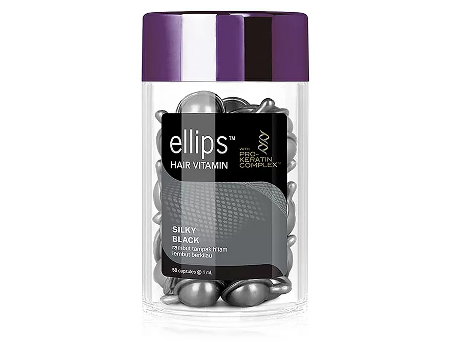 Вітаміни для волосся Ellips нічне сяйво (Shiny Black) with Pro-Keratin complex 50 шт.
