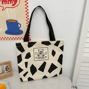 Полотняна сумка жіноча на одне плече студентка Колекція літературний дизайн, сенс опт