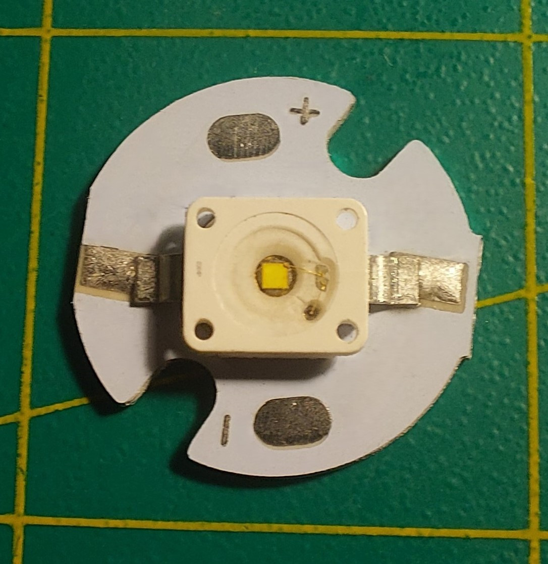 Надяскравий світлодіод OSRAM на підкладці d=16мм led 3w 2.8-3.6v білий денний, фото 1