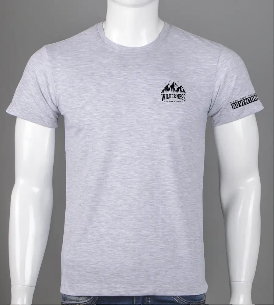 Футболка чоловіча Wilderness Св.Сірий меланж 2405м, XXL (1шт)