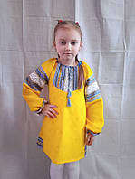 Льняне плаття вишиванка для дівчинки.