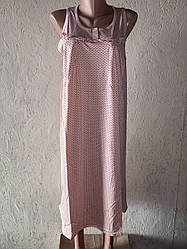 Нічна сорочка горох без рукава