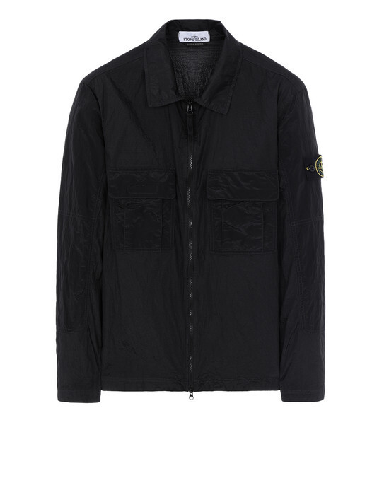 Сорочка Stone Island 11117 Nylon Metal Ripstop Black M