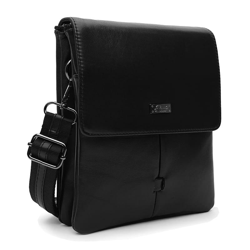 Чоловіча шкіряна сумка Ricco Grande T1tr0021bl-black, фото 1