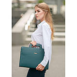 Жіноча шкіряна сумка для ноутбука та документів BlankNote 15 Dark Green (BN-BAG-36-malachite), фото 3