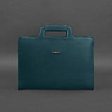 Жіноча шкіряна сумка для ноутбука та документів BlankNote 15 Dark Green (BN-BAG-36-malachite), фото 10