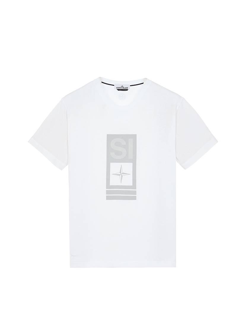 Футболка Stone Island 2NS92 Abbreviation One Print T-Shirt White XL