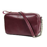 Шкіряна сумка Faith бордова The Wings, фото 2