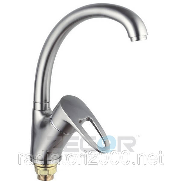 Змішувач одноруйкий для кухні, бічний (посилена гайка, високий корпус) DYU