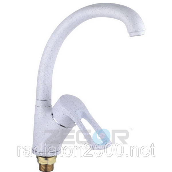 Змішувач одноручний для кухні, сірий, бічний DYU-S