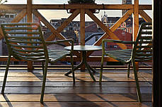 Стілець пластиковий для дачі Nardi Doga Relax коричневий, фото 3