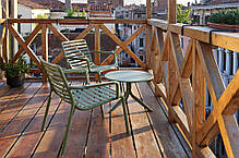 Стілець пластиковий для дачі Nardi Doga Relax коричневий, фото 4