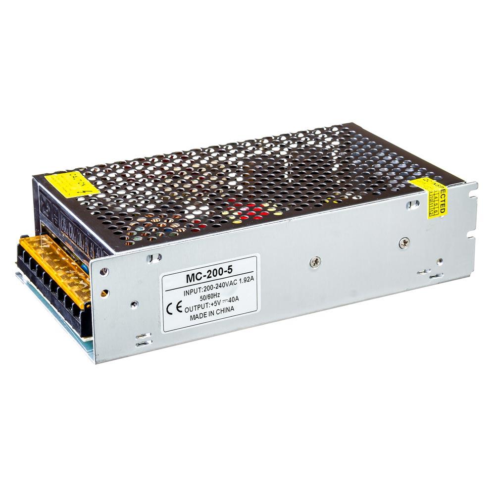Блок живлення 5В MС-40А 200W IP20, фото 1