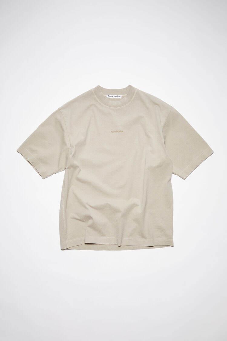 Футболка No Brand Logo cotton jersey T-shirt Oyster Grey L