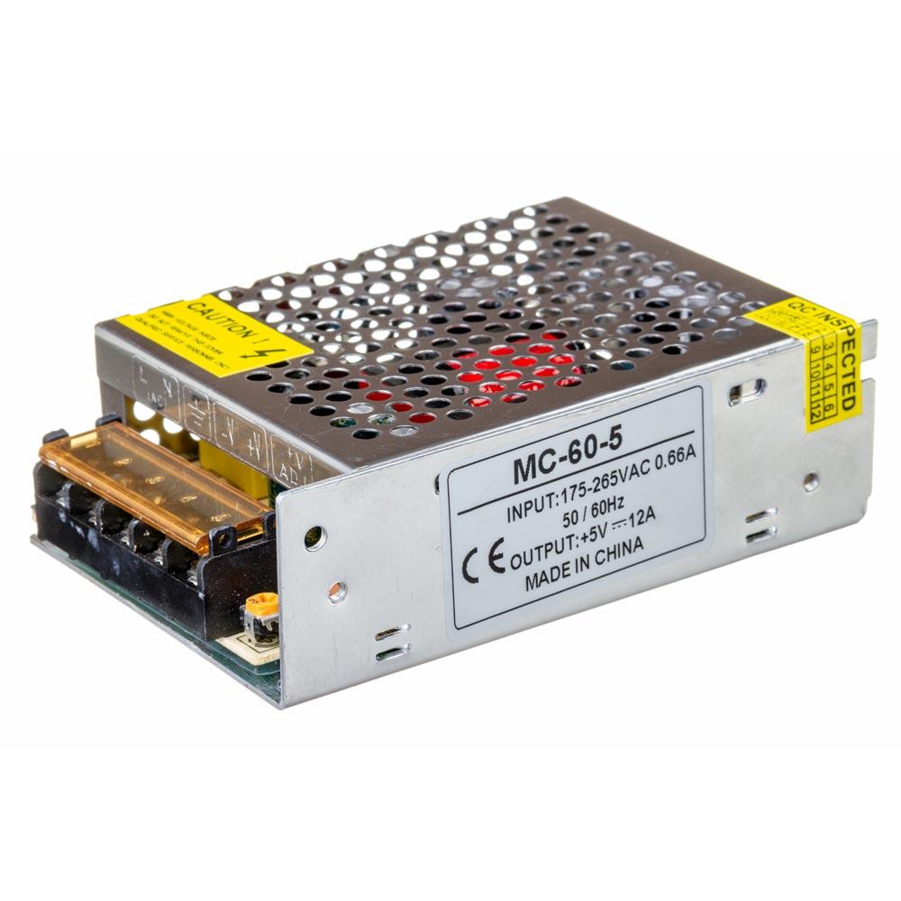 Блок живлення 5В MС-12А 60W IP20
