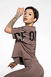 Футболка Designed for Fitness OVERSIZE LONG NUDE XS/S, фото 3