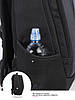Рюкзак шкільний ортопедичний для хлопчика підлітковий 5-11 клас чорний SkyName 57-63, фото 9