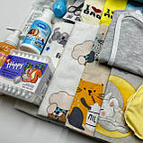 Готовий набір для малюка до пологового будинку (24 одиниці + прозора сумка в подарунок) нейтральний Baby ЕкоМама, фото 4