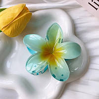 Шпилька — краб для волосся лілія, green