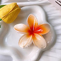 Шпилька — краб для волосся лілія, orange