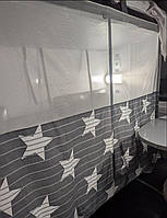 Бортик- манеж захисний  з сіткою односторонній в потяг