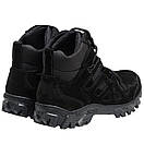 Тактичні черевики літні закритого плану, військове взуття гром чорні, фото 4