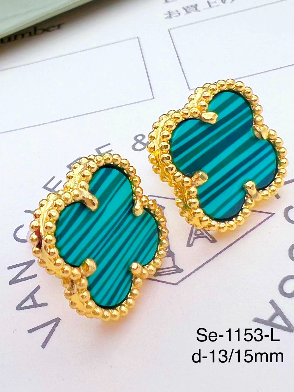 Сережки Stainlees Steel преміум (14-K)