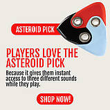 Медиаторы Black Mountain Asteroid 3 Tip 3 Material Guitar Pick 0.60-1.50 mm 2 Pack, фото 6