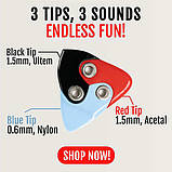 Медиаторы Black Mountain Asteroid 3 Tip 3 Material Guitar Pick 0.60-1.50 mm 2 Pack, фото 7