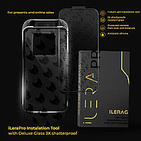 Захисне скло з аплікатором iLera для iPhone 13 Pro Max / 14 Plus скло з направляючою рамкою