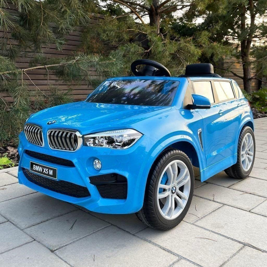Дитячий електромобіль на акумуляторі BMW X5 M 4522 з пультом радіокерування для дітей 3-8 років Синій