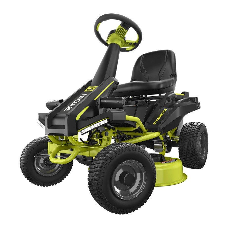 Ryobi Газонокосарка-райдер акумуляторна RY48RM76A 48В акб 1х50А·год 76 см 35-115 мм до 4000 кв.м фари