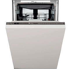 Whirlpool Посудомийна машина вбудована, 10компл., A+++, 45см, дисплей, інвертор, 3й кошик, білий