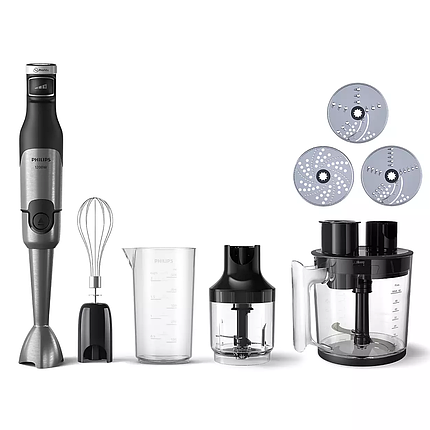 Philips Блендер заглибний Series 5000, 1200Вт, 5в1, чопер, терки, чорний, фото 1