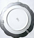 Старовинний порцеляновий пiднiс в оловї Bassano, Iталiя, фото 3