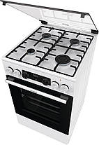 Gorenje Плита комбінована, 70л, 50x60см, дисплей, IconLed, емальовані, білий, фото 3