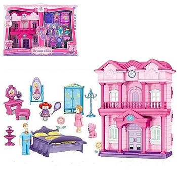 Ігровий набір Дача (світло, мелодії, меблі, фігурки ляльок) 6607