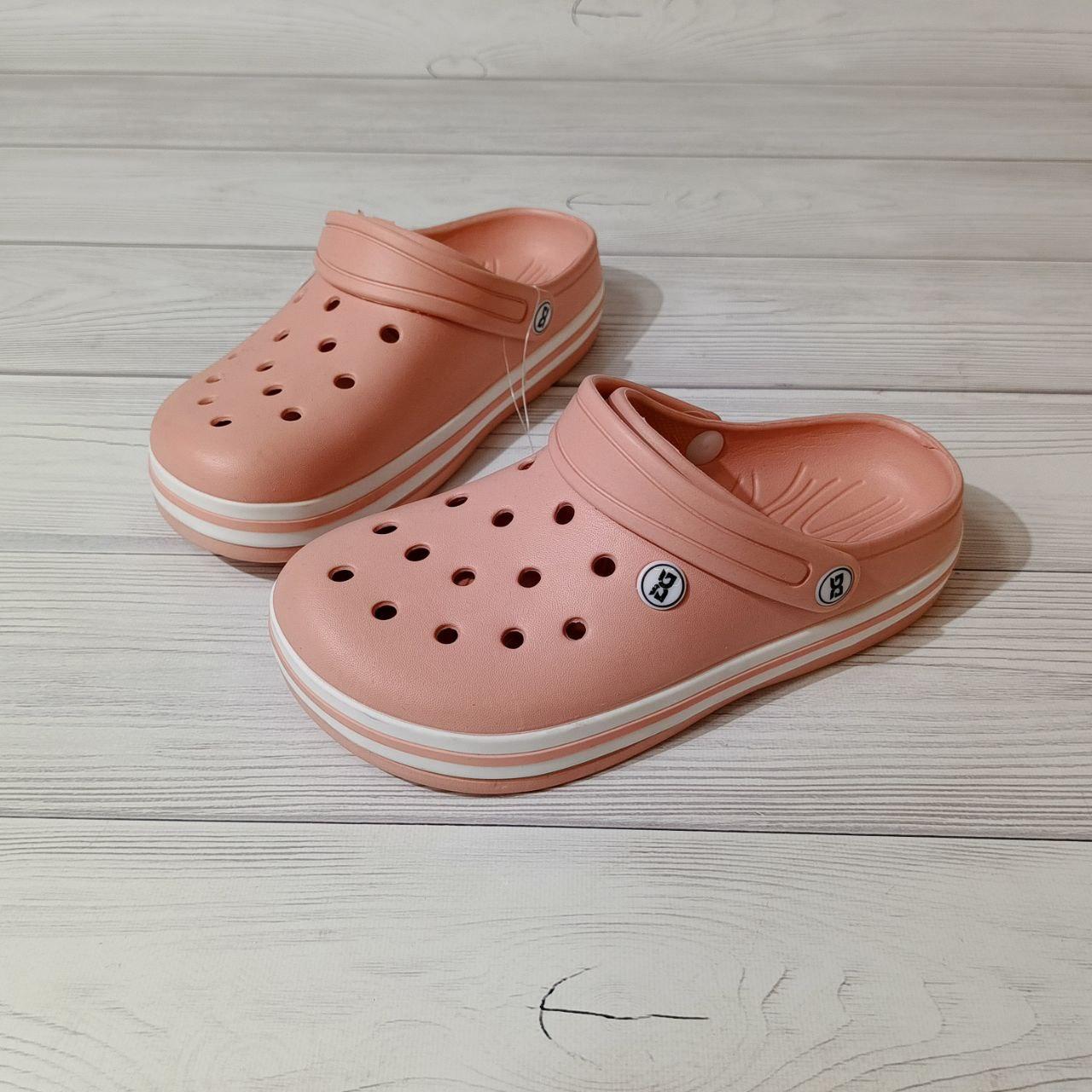 Дитячі легкі крокси для підлітка в кольорі пудра в 41 розмірі, фото 1