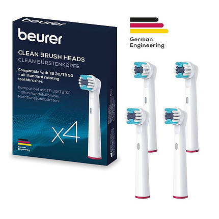 Beurer Насадка для зубної щітки, TB_30/50_C_4, 4 шт в комплекті, білий, фото 1