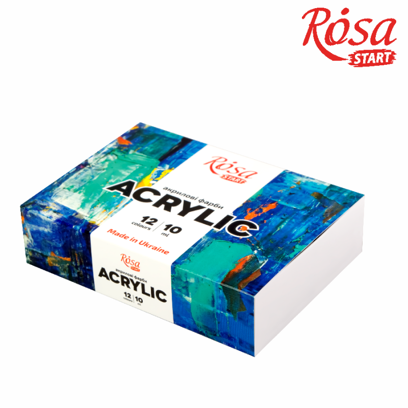 Набір акрилових фарб COLOR 12x10мл ROSA START