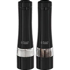 Russell Hobbs Млини для солі та перцю, ААх4, керамічні жорна, чорний