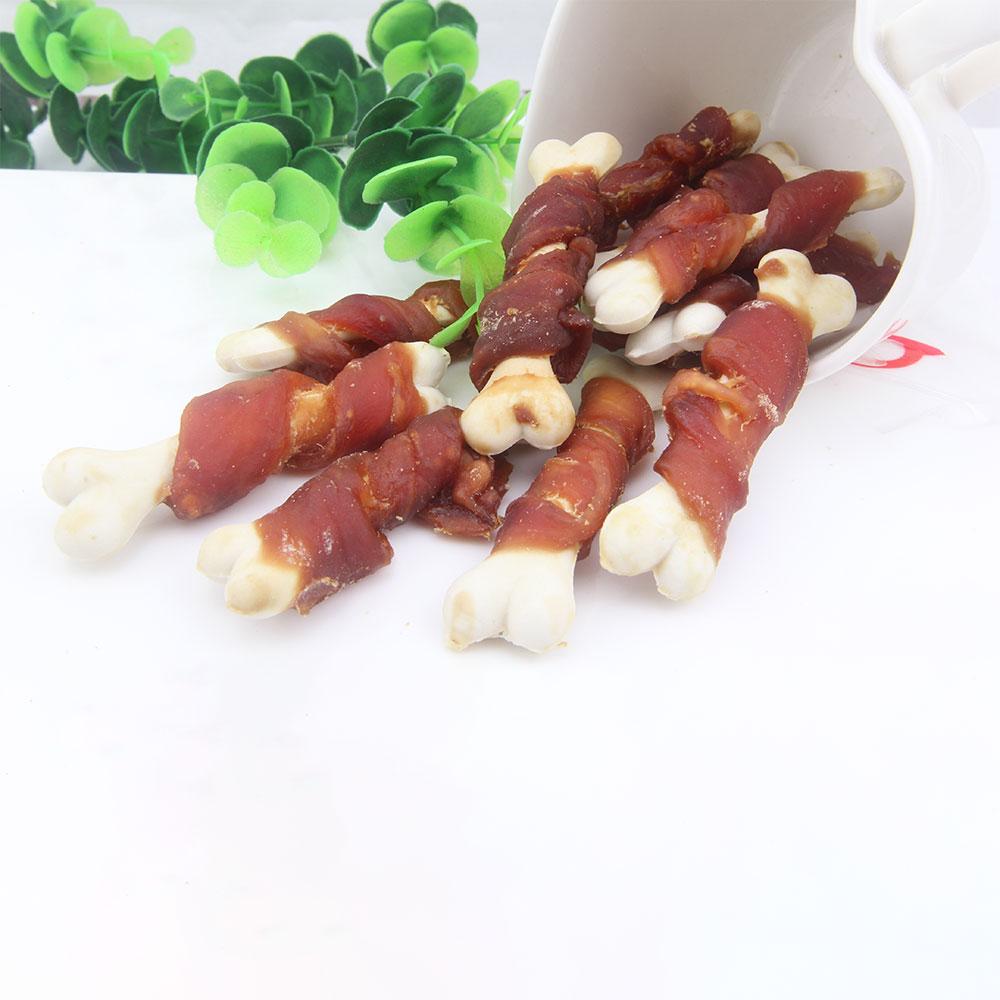 Ласощі для собак кальцієві палички з качиним філе 7 см ZooFooD 500 г, фото 1